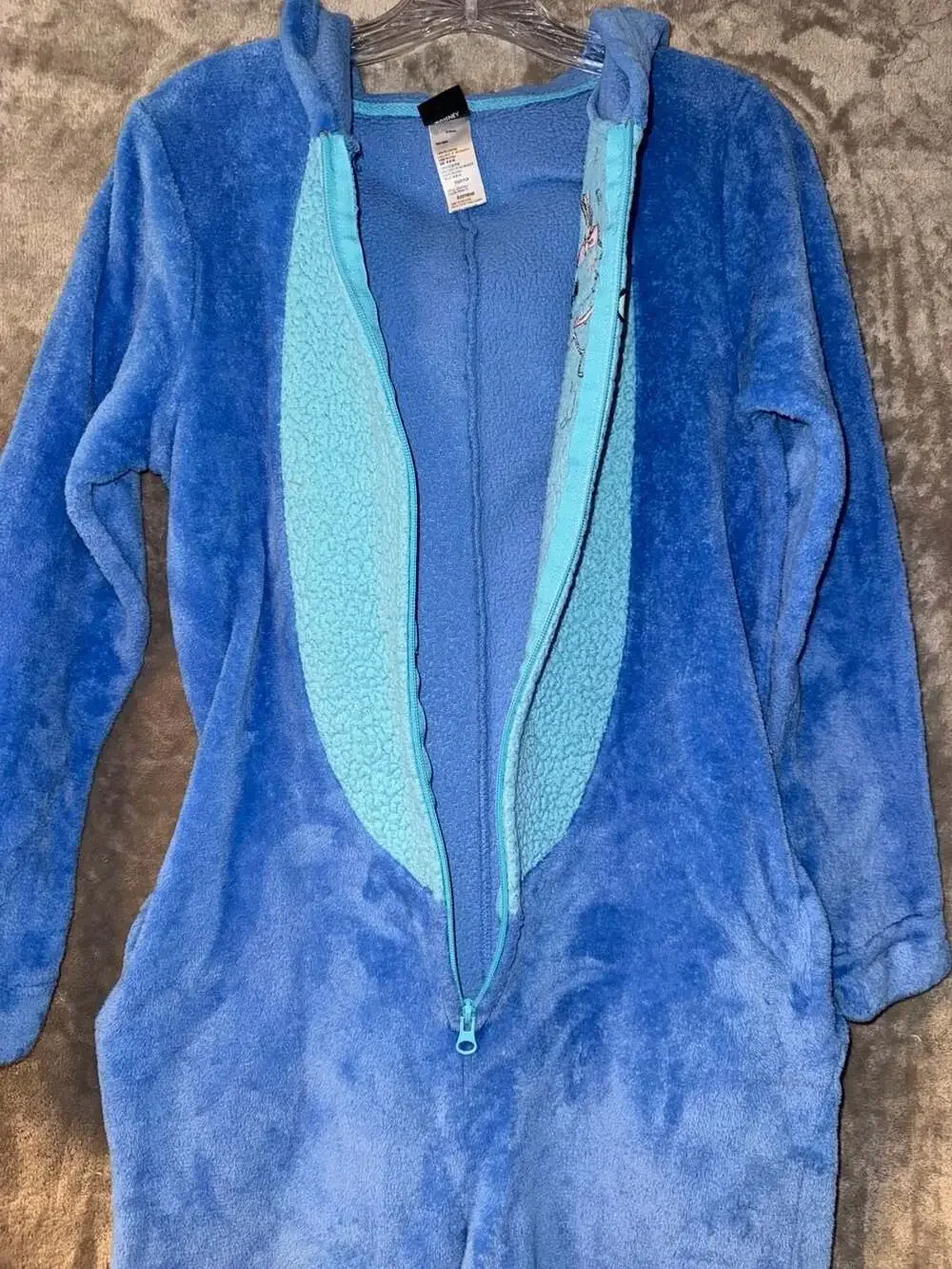 Disney Lilo & Stitch Scrump Sherpa Hooded Fleece Union Suit